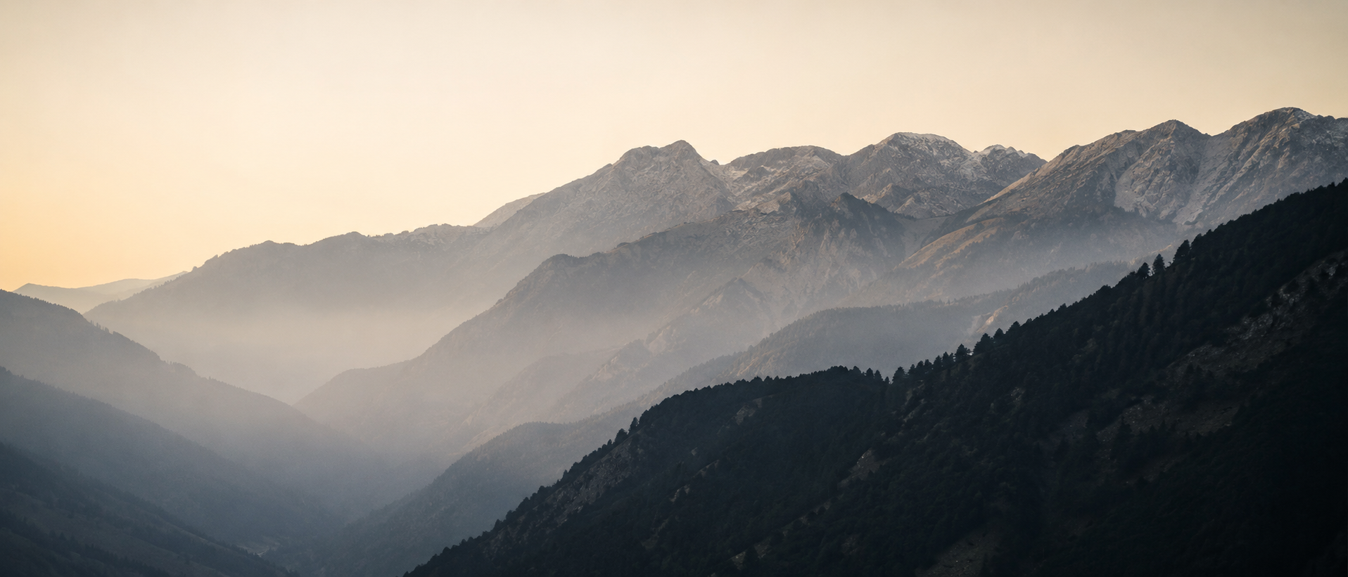 Footer mountain backdrop